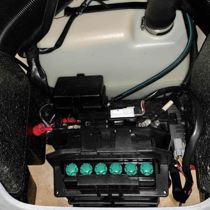 How do you store a jet ski battery in winter?